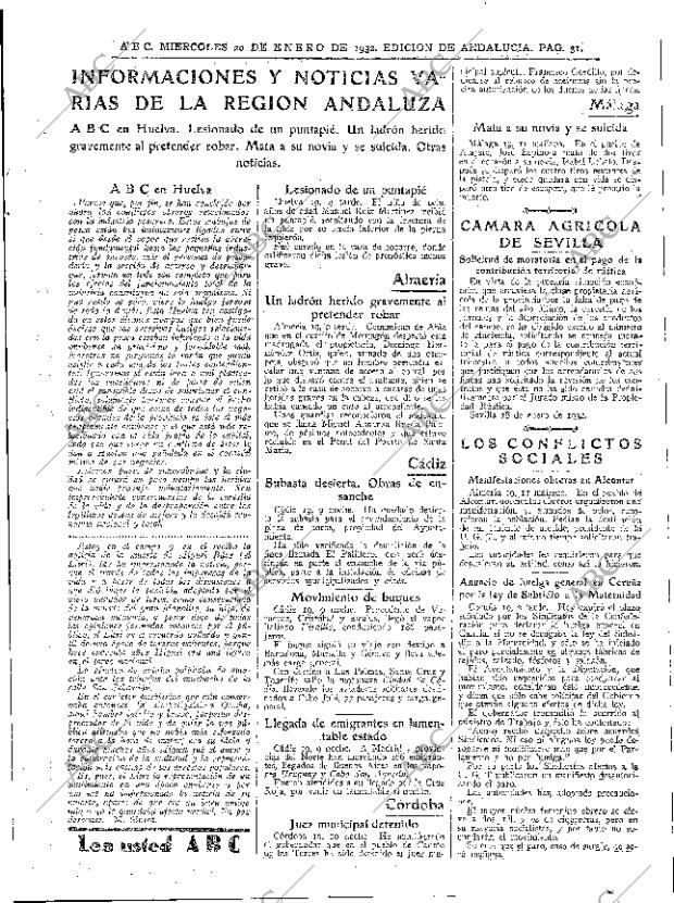 ABC SEVILLA 20-01-1932 página 31