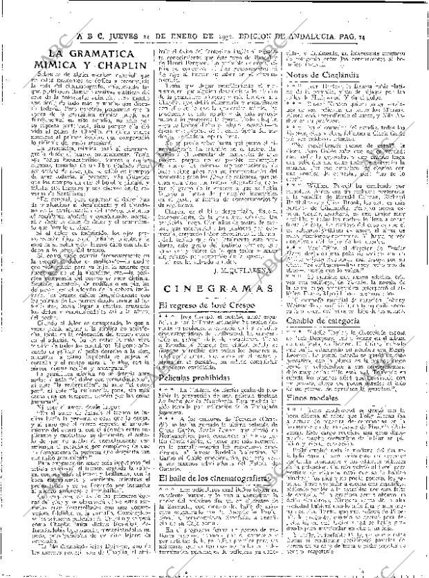 ABC SEVILLA 21-01-1932 página 14