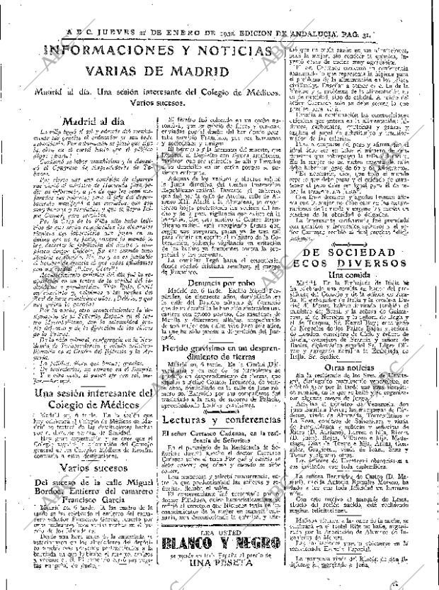 ABC SEVILLA 21-01-1932 página 31