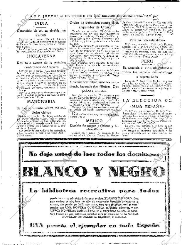 ABC SEVILLA 21-01-1932 página 36