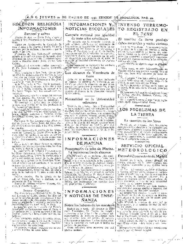 ABC SEVILLA 21-01-1932 página 40