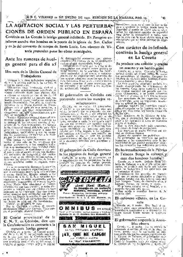 ABC MADRID 22-01-1932 página 29