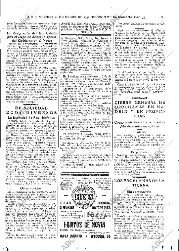 ABC MADRID 22-01-1932 página 33