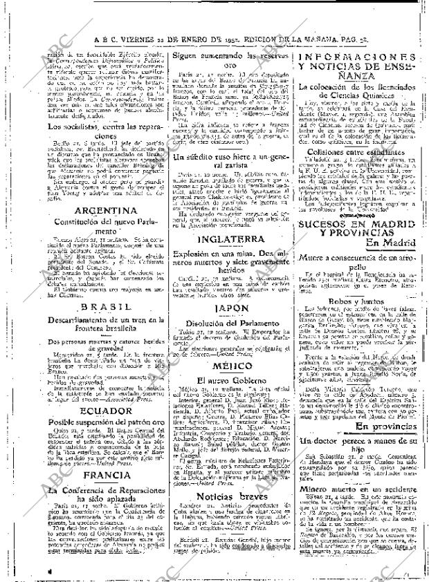 ABC MADRID 22-01-1932 página 38