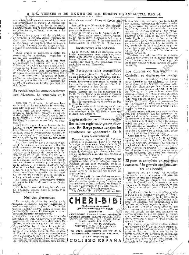 ABC SEVILLA 22-01-1932 página 16