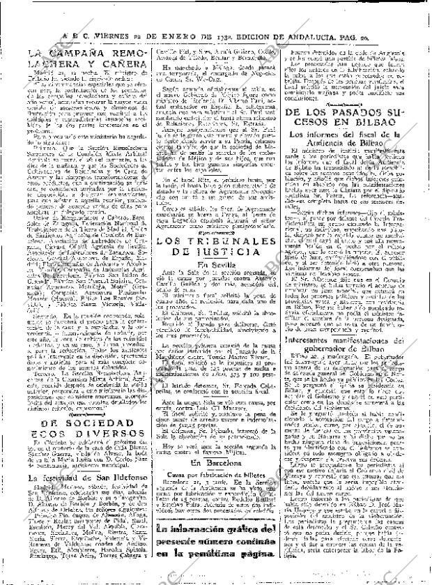 ABC SEVILLA 22-01-1932 página 20