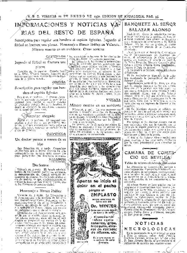 ABC SEVILLA 22-01-1932 página 34