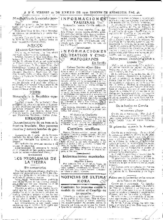 ABC SEVILLA 22-01-1932 página 36