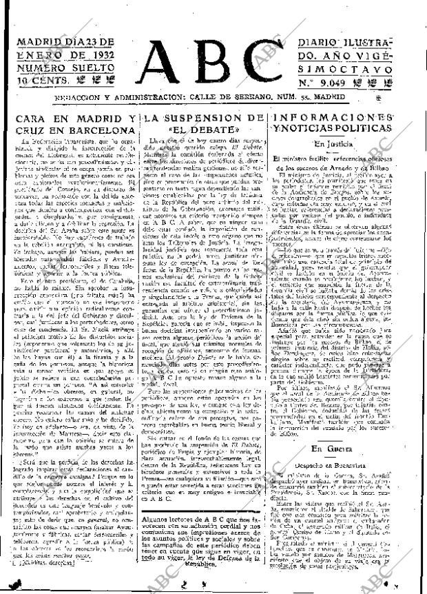 ABC MADRID 23-01-1932 página 15