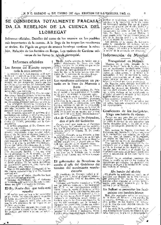 ABC MADRID 23-01-1932 página 17