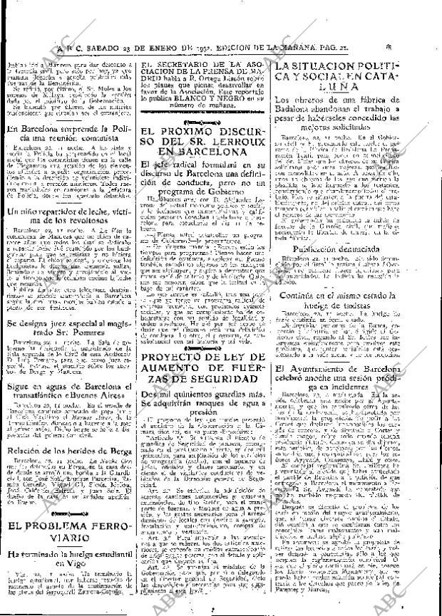 ABC MADRID 23-01-1932 página 21