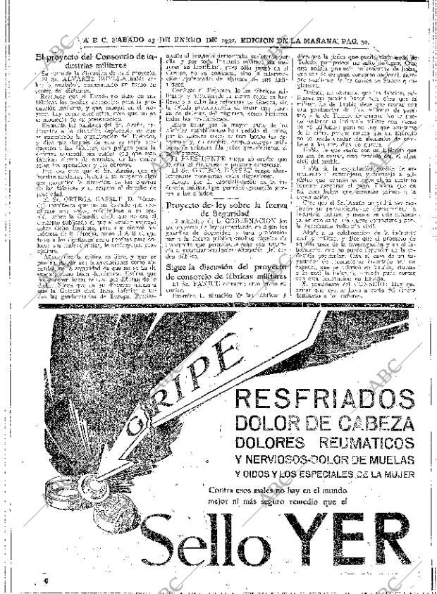 ABC MADRID 23-01-1932 página 30