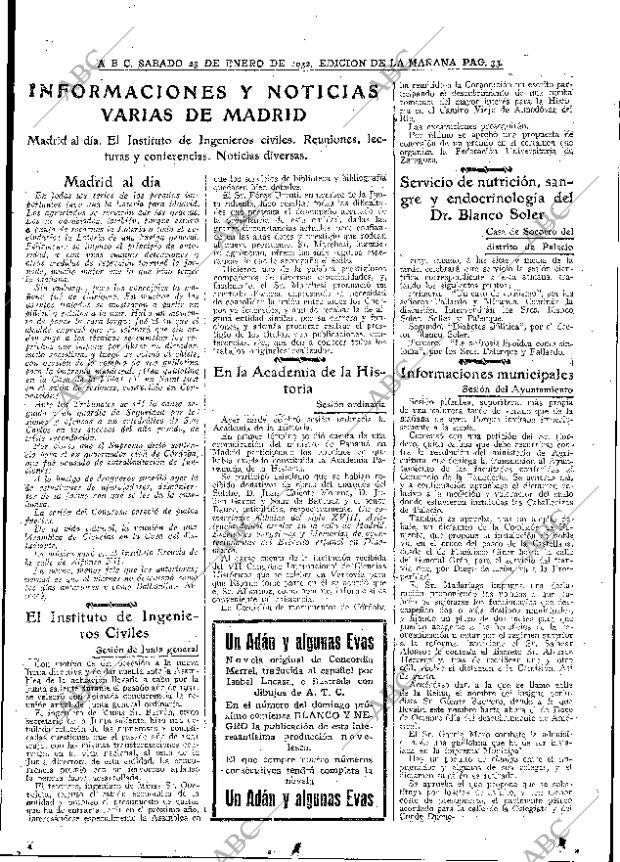 ABC MADRID 23-01-1932 página 33