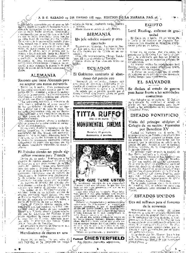 ABC MADRID 23-01-1932 página 36