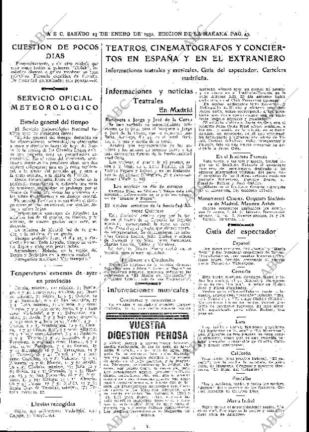 ABC MADRID 23-01-1932 página 43