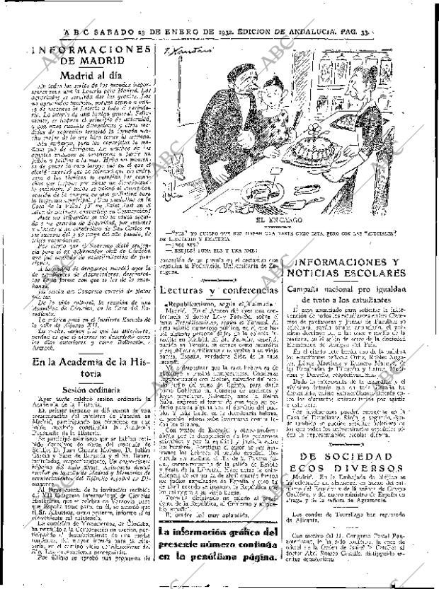 ABC SEVILLA 23-01-1932 página 33