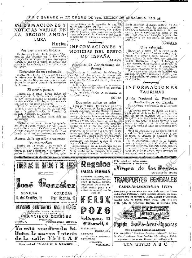 ABC SEVILLA 23-01-1932 página 34