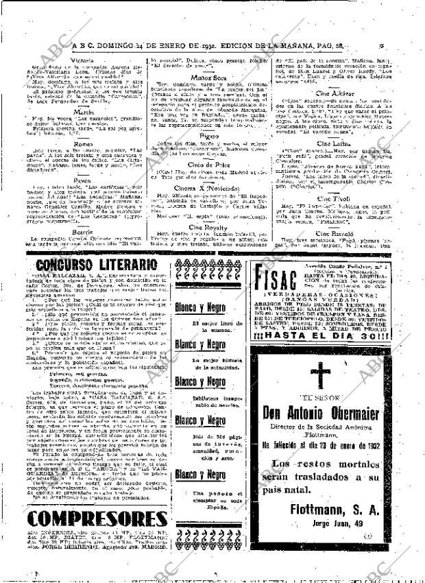 ABC MADRID 24-01-1932 página 68