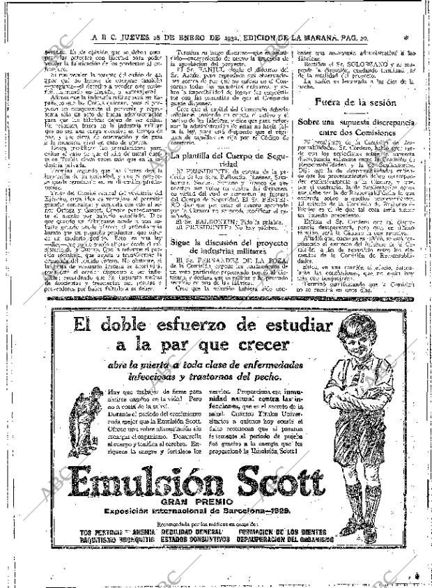 ABC MADRID 28-01-1932 página 20