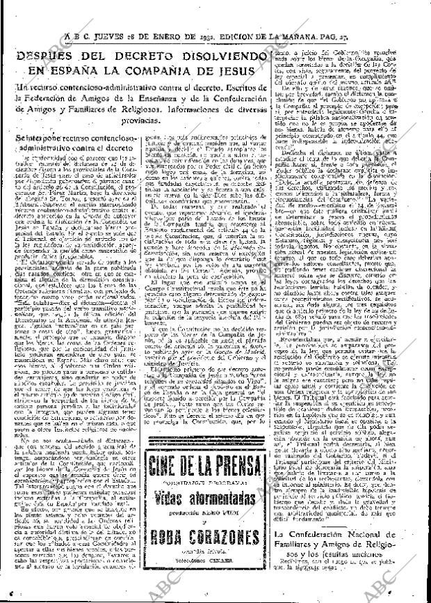 ABC MADRID 28-01-1932 página 27