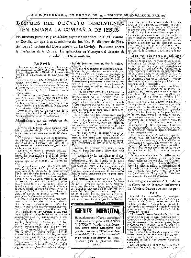 ABC SEVILLA 29-01-1932 página 23