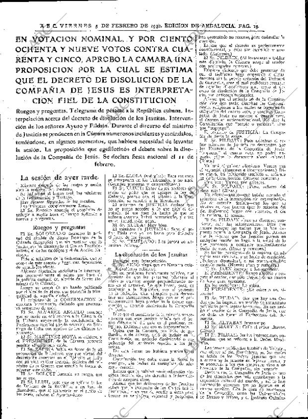 ABC SEVILLA 05-02-1932 página 19