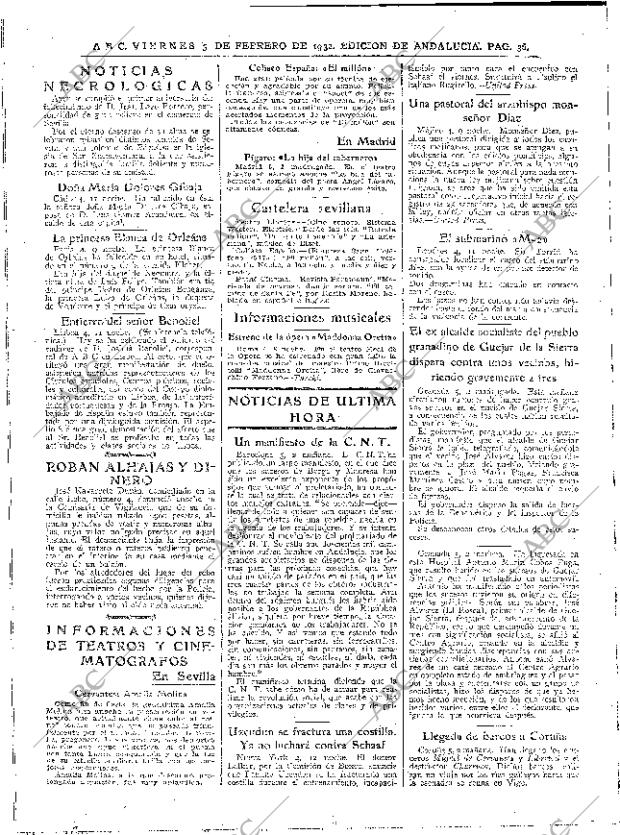 ABC SEVILLA 05-02-1932 página 36