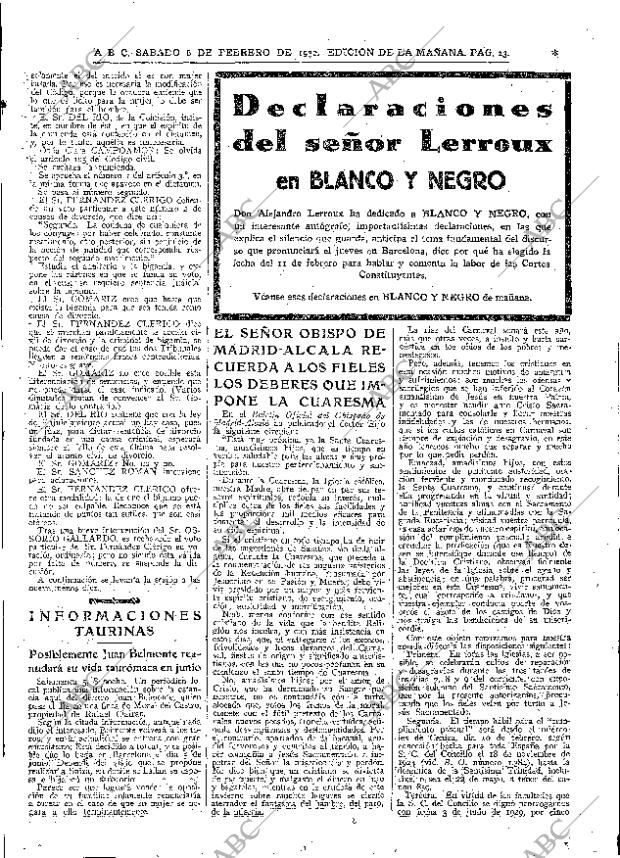 ABC MADRID 06-02-1932 página 23