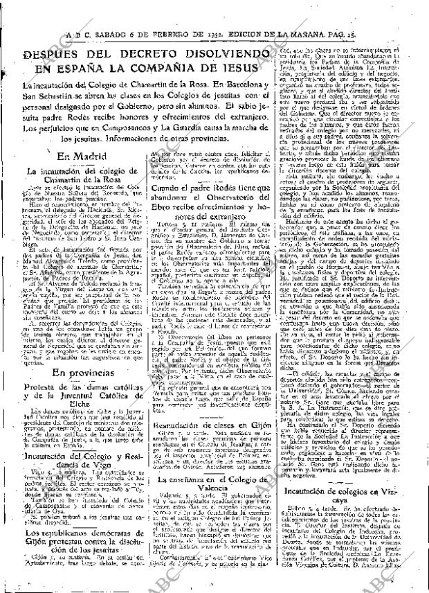 ABC MADRID 06-02-1932 página 25