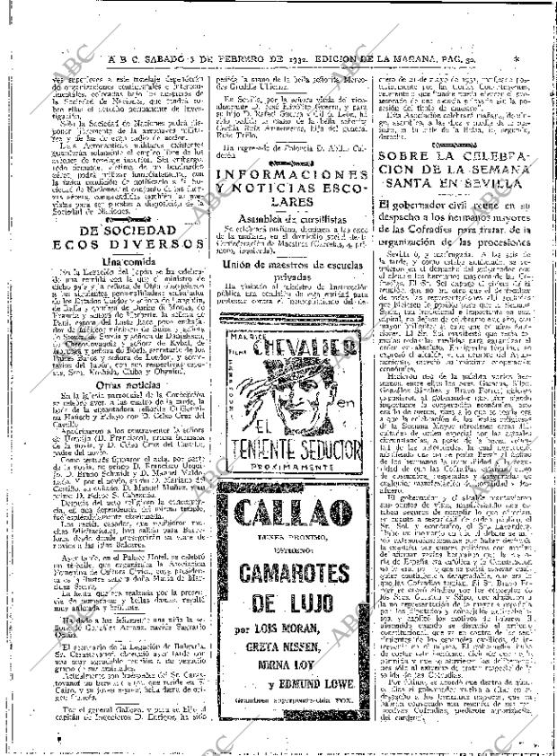 ABC MADRID 06-02-1932 página 32