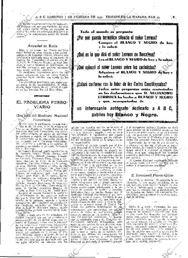 ABC MADRID 07-02-1932 página 43