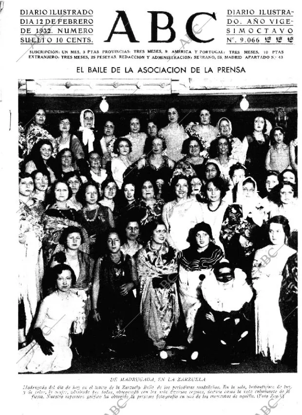 ABC MADRID 12-02-1932 página 1