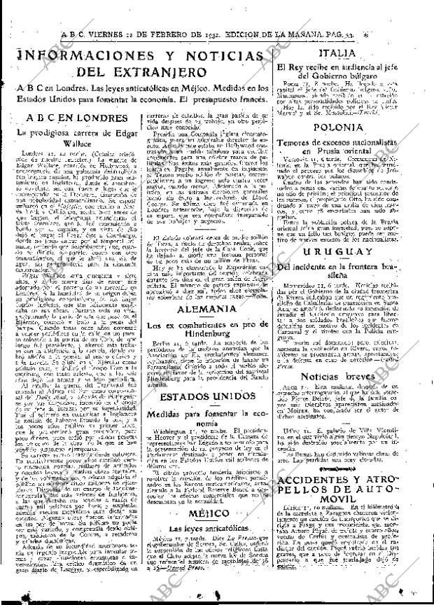 ABC MADRID 12-02-1932 página 33
