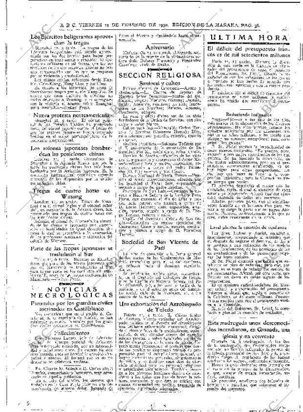 ABC MADRID 12-02-1932 página 36