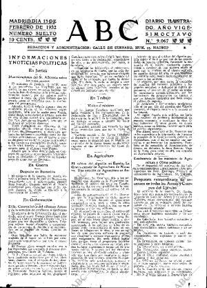 ABC MADRID 13-02-1932 página 15