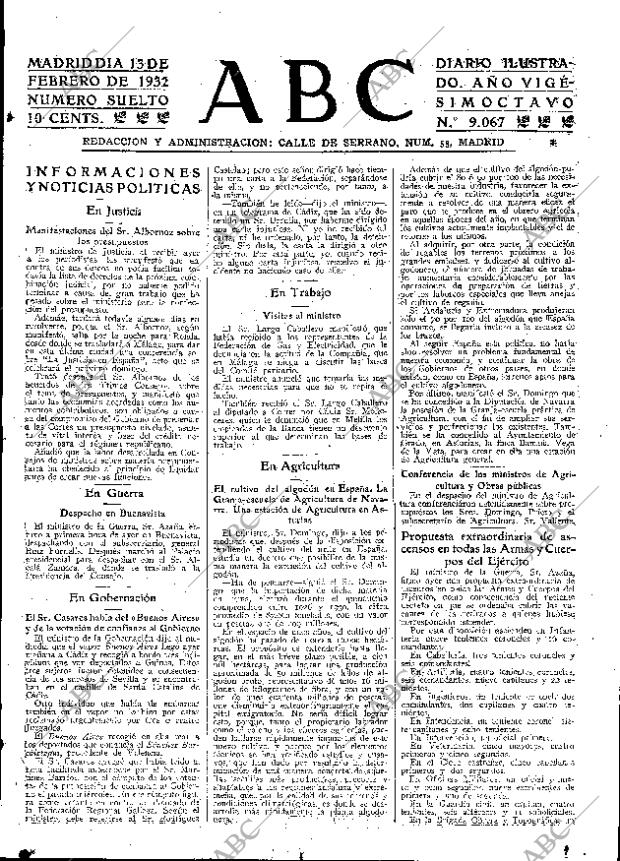 ABC MADRID 13-02-1932 página 15