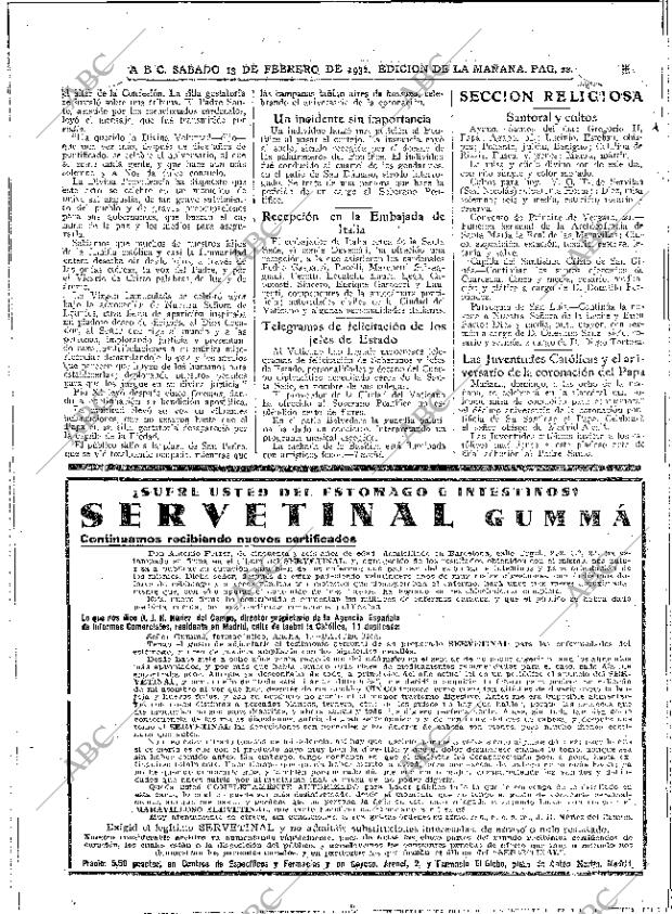ABC MADRID 13-02-1932 página 22