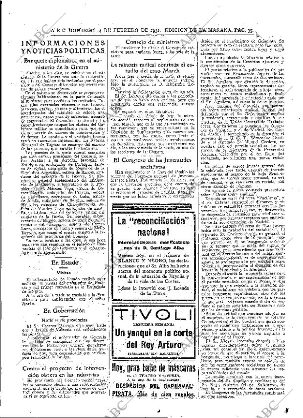 ABC MADRID 14-02-1932 página 35