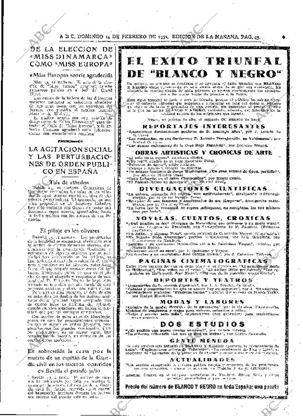 ABC MADRID 14-02-1932 página 43