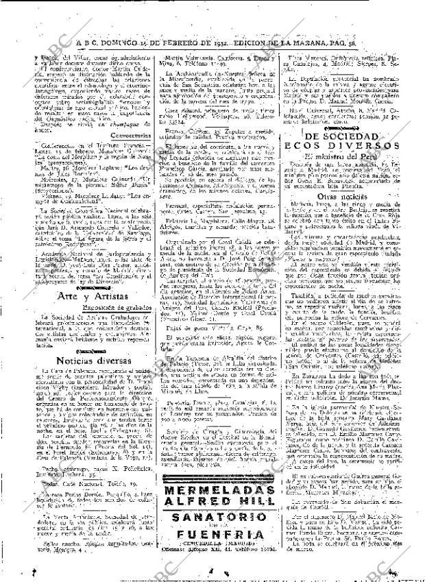 ABC MADRID 14-02-1932 página 56