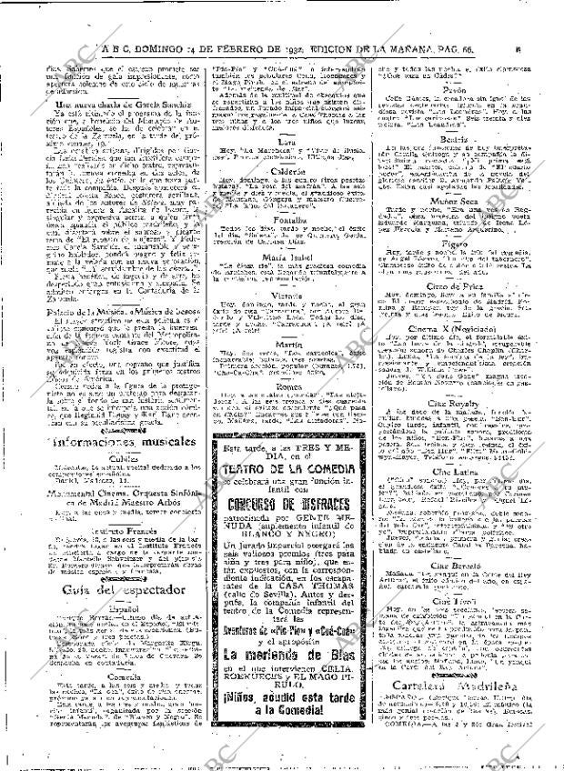 ABC MADRID 14-02-1932 página 66