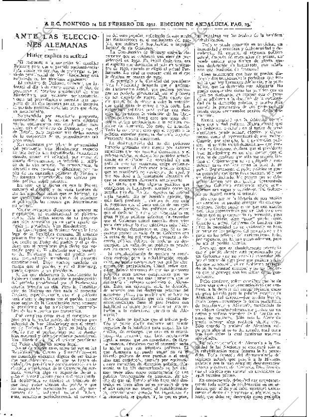 ABC SEVILLA 14-02-1932 página 23
