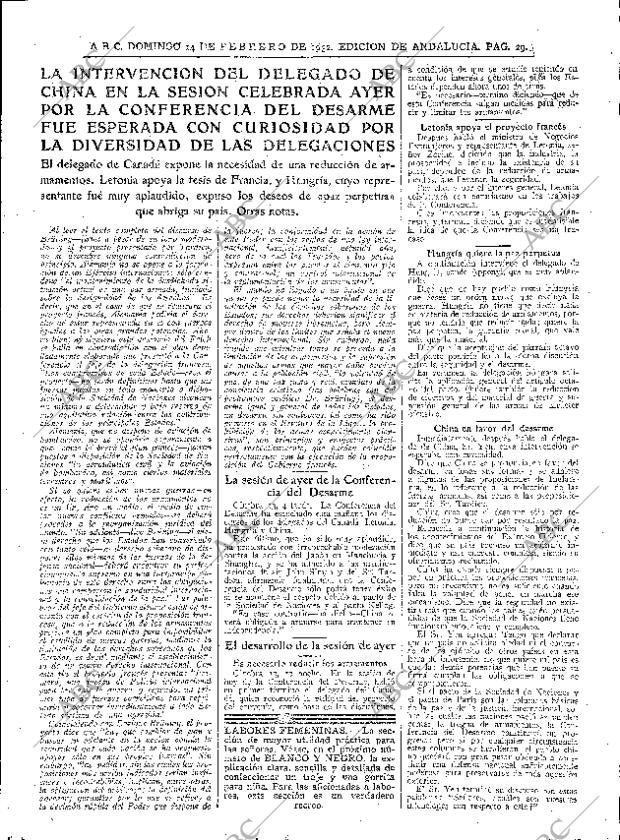 ABC SEVILLA 14-02-1932 página 29