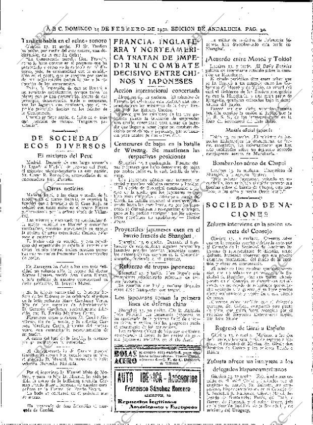 ABC SEVILLA 14-02-1932 página 30