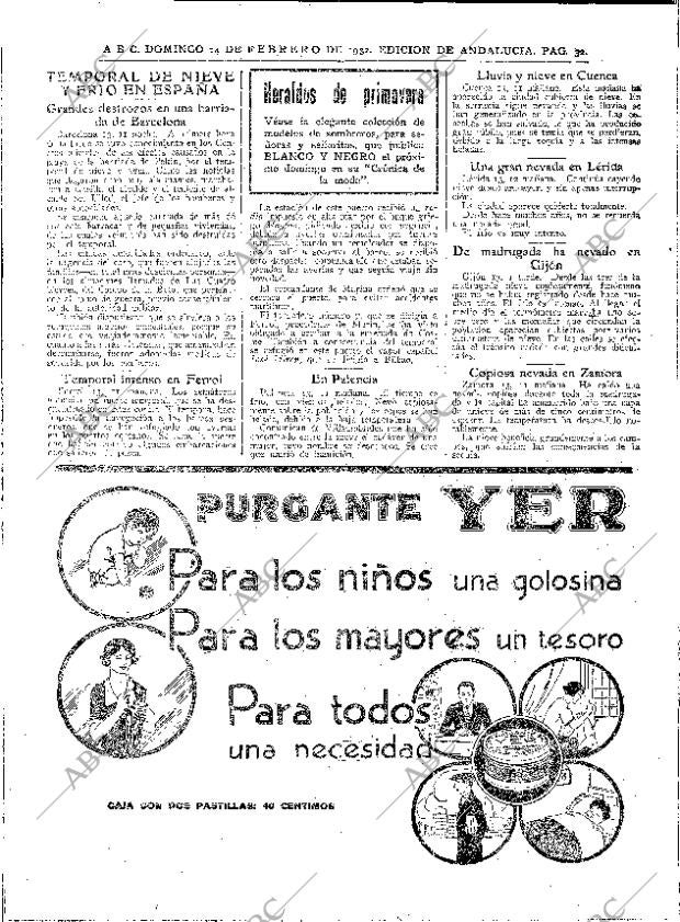 ABC SEVILLA 14-02-1932 página 32