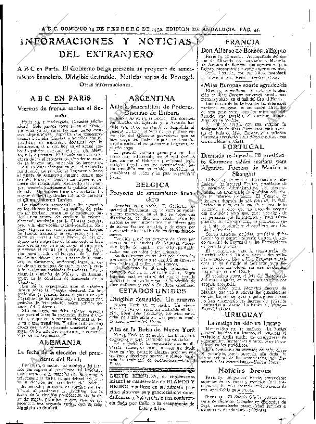ABC SEVILLA 14-02-1932 página 41