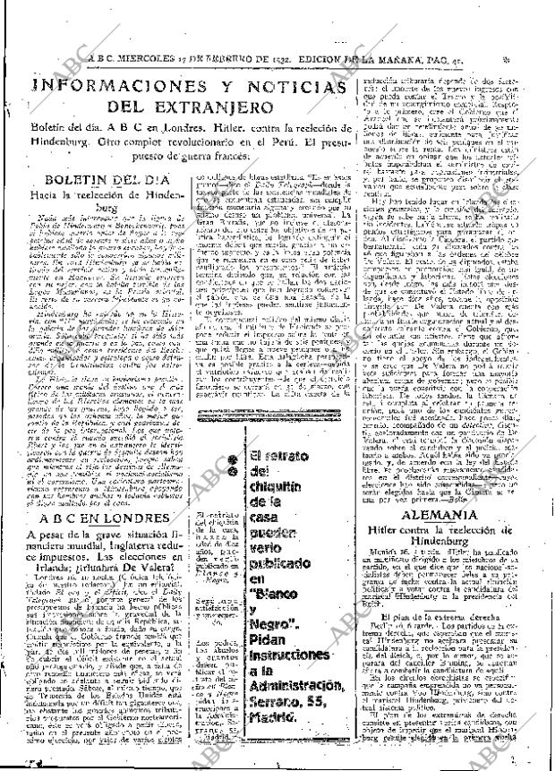 ABC MADRID 17-02-1932 página 41