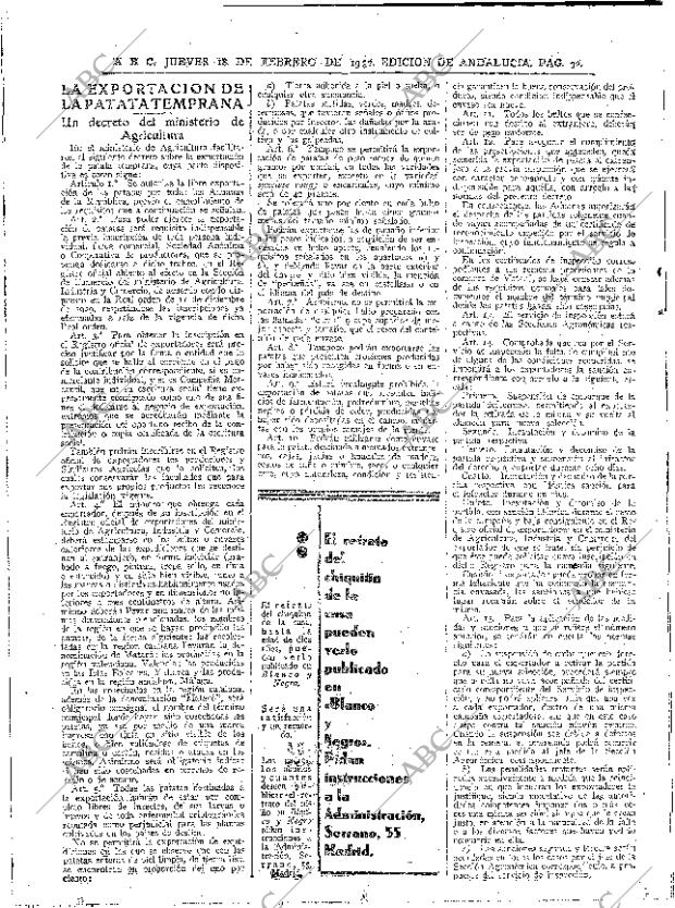 ABC SEVILLA 18-02-1932 página 32