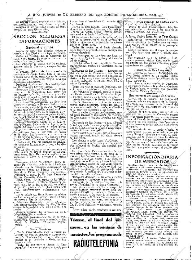 ABC SEVILLA 18-02-1932 página 40