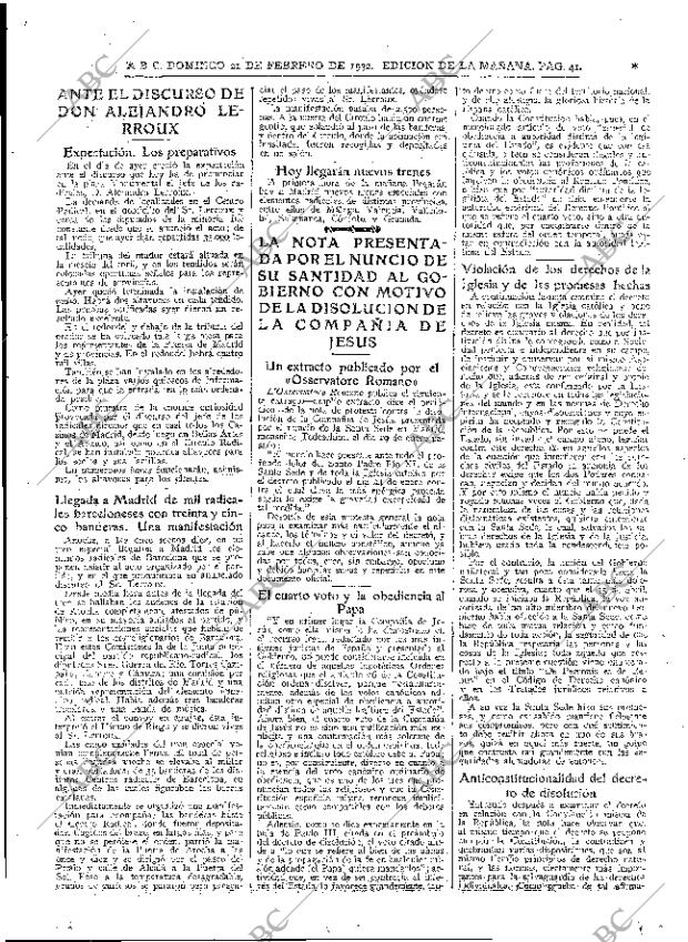 ABC MADRID 21-02-1932 página 41